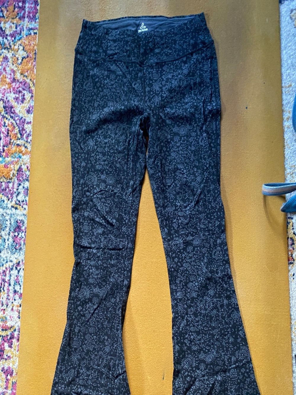 Black Prana Wide leg Yoga Pants Large